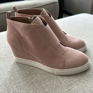 Pink Heeled Sneakers